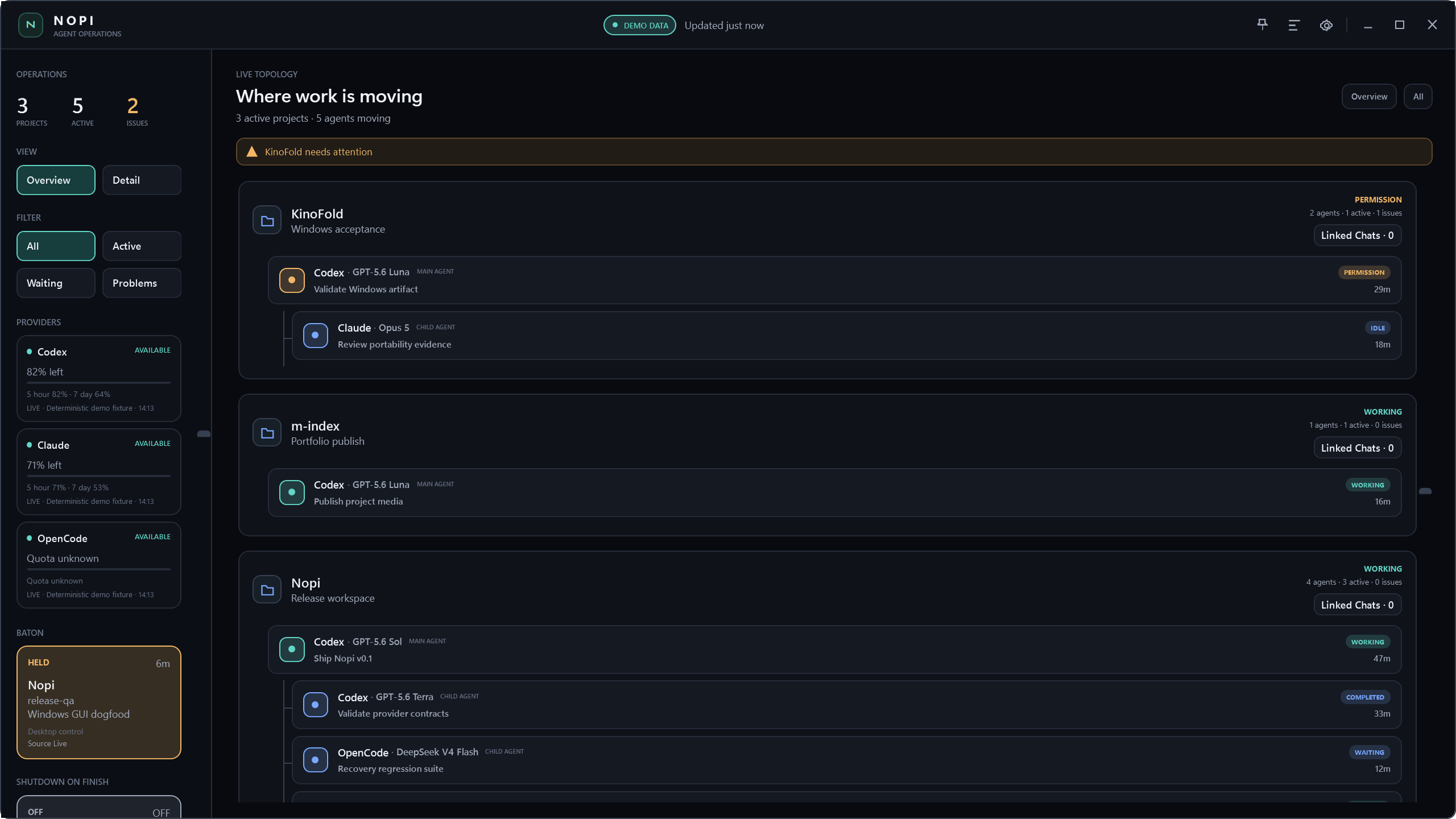 Nopi product screenshot